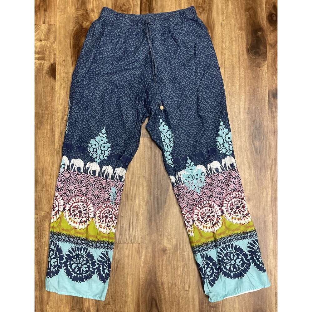 Sudara Punjammies Bohemian Pajama Lounge Pants Mandal Pattern Boho Size S